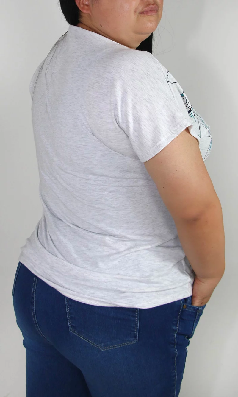 Camiseta mujer manga corta estampada - Imagen 7