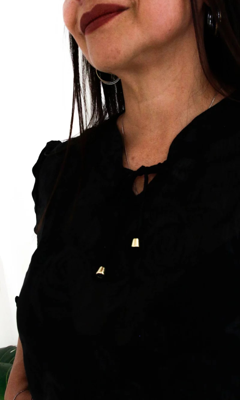 Blusa mujer manga 3/4 unicolor - Imagen 6
