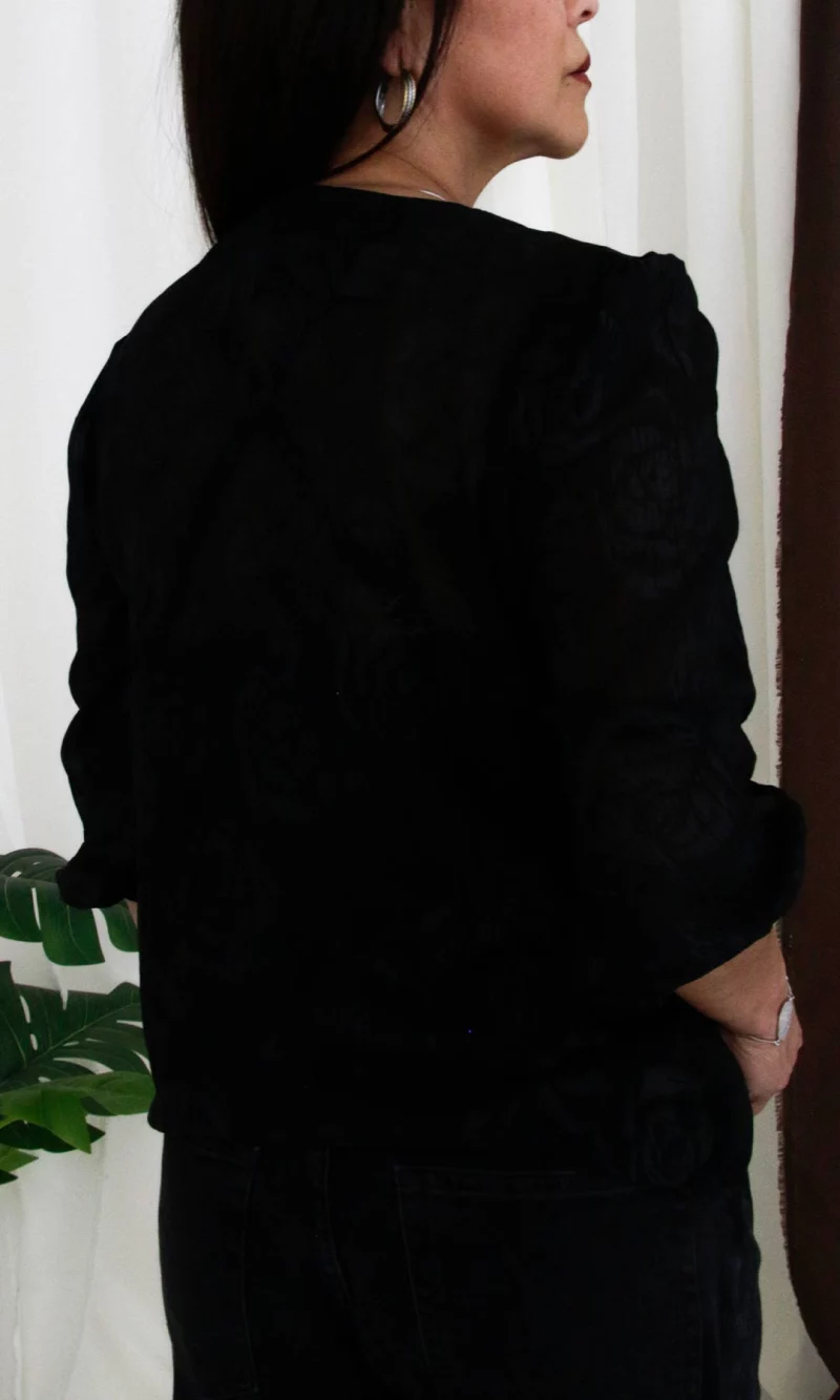 Blusa mujer manga 3/4 unicolor - Imagen 7