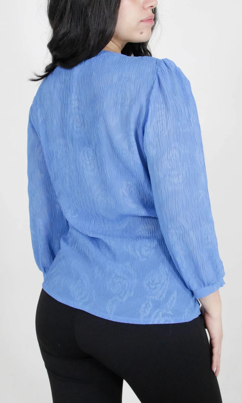 Blusa mujer manga 3/4 unicolor - Imagen 4