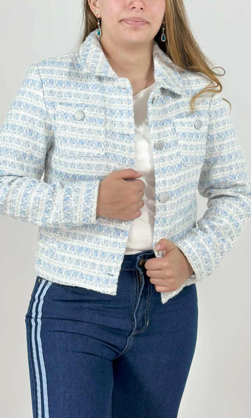 Chaqueta mujer unicolor - Imagen 3