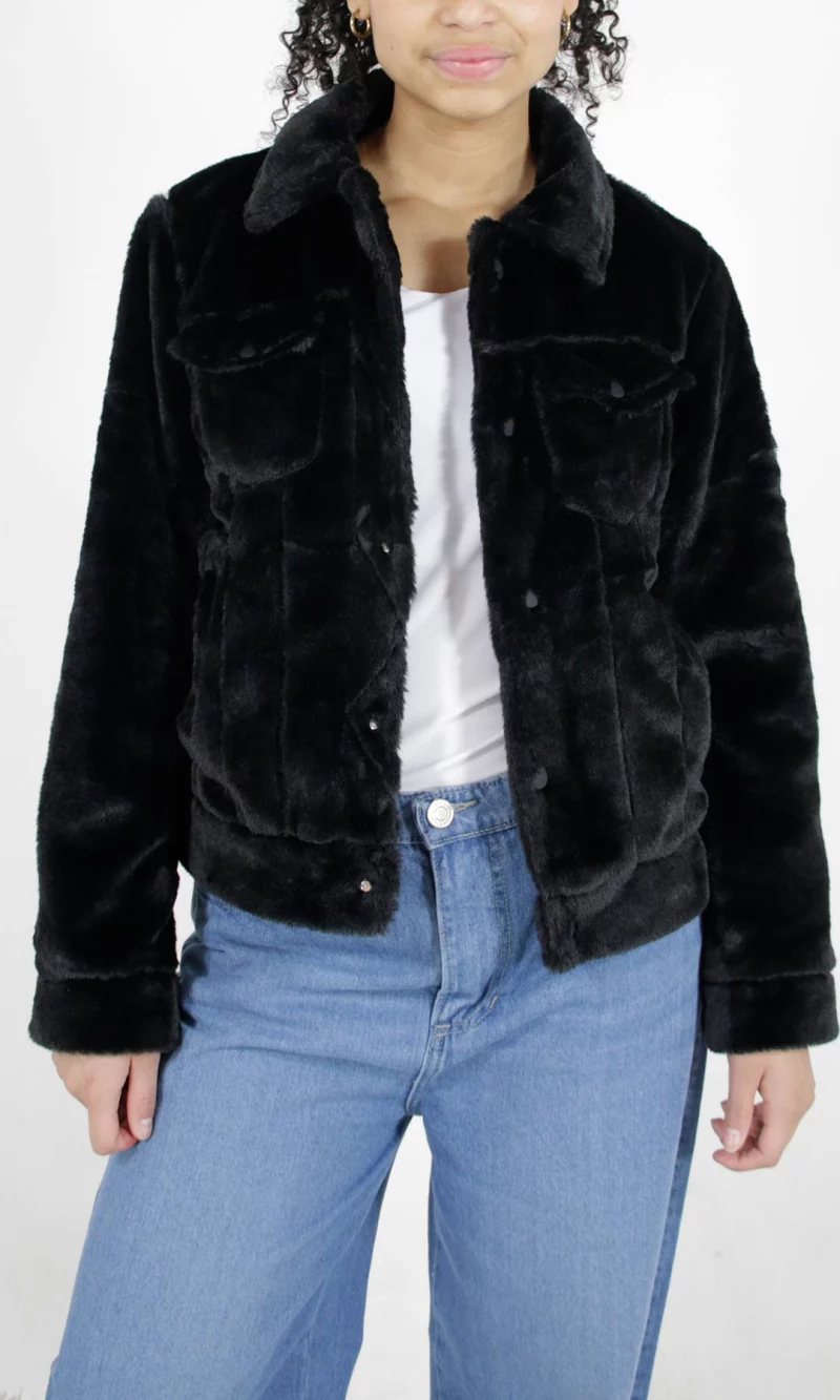 Chaqueta mujer unicolor - Imagen 3