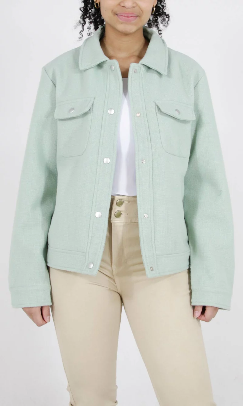 Chaqueta mujer unicolor - Imagen 3