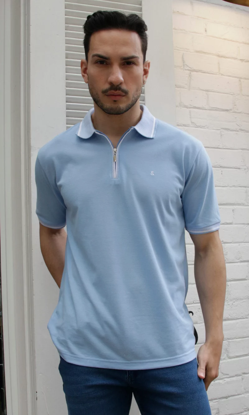 Polo hombre unicolor