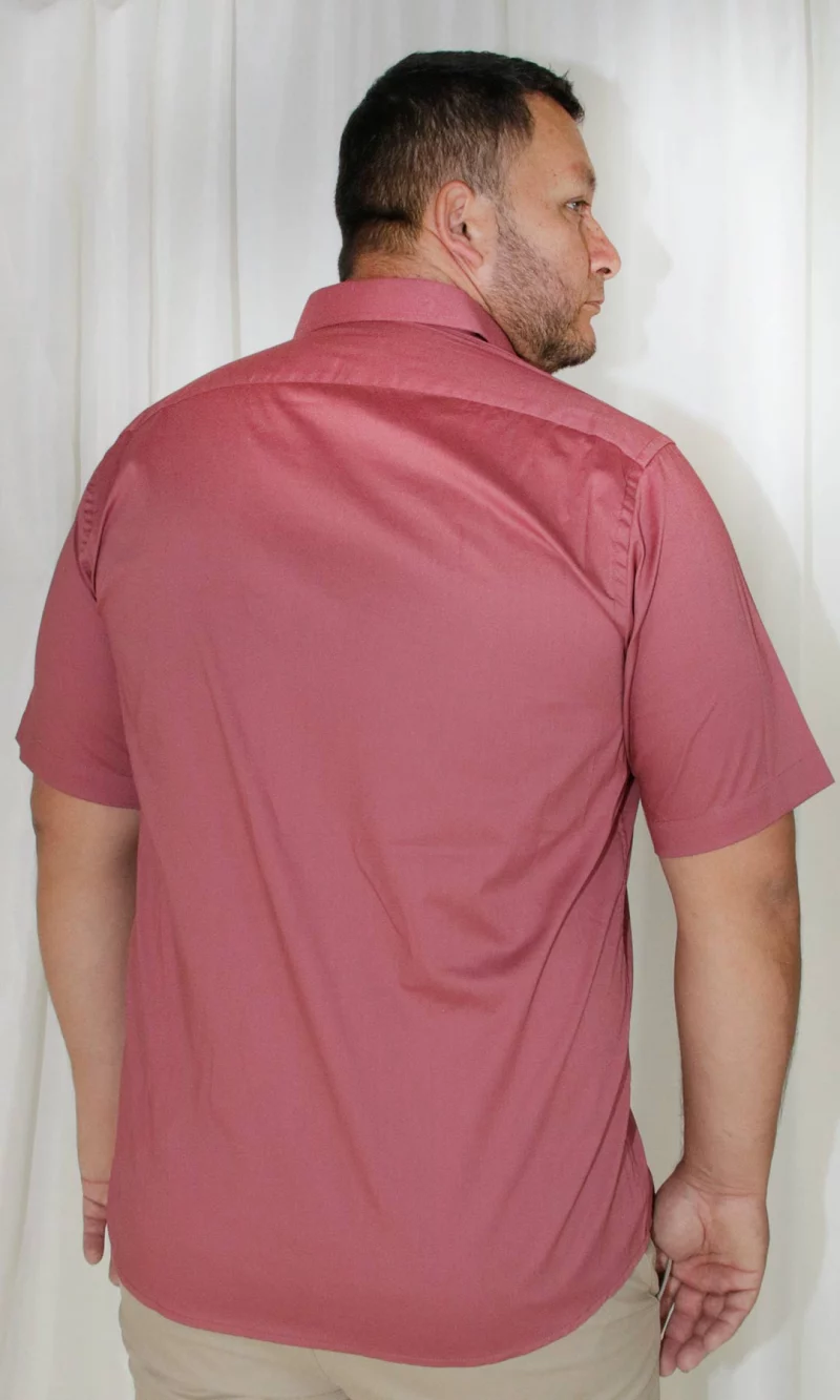 Camisa hombre manga corta unicolor - Imagen 9