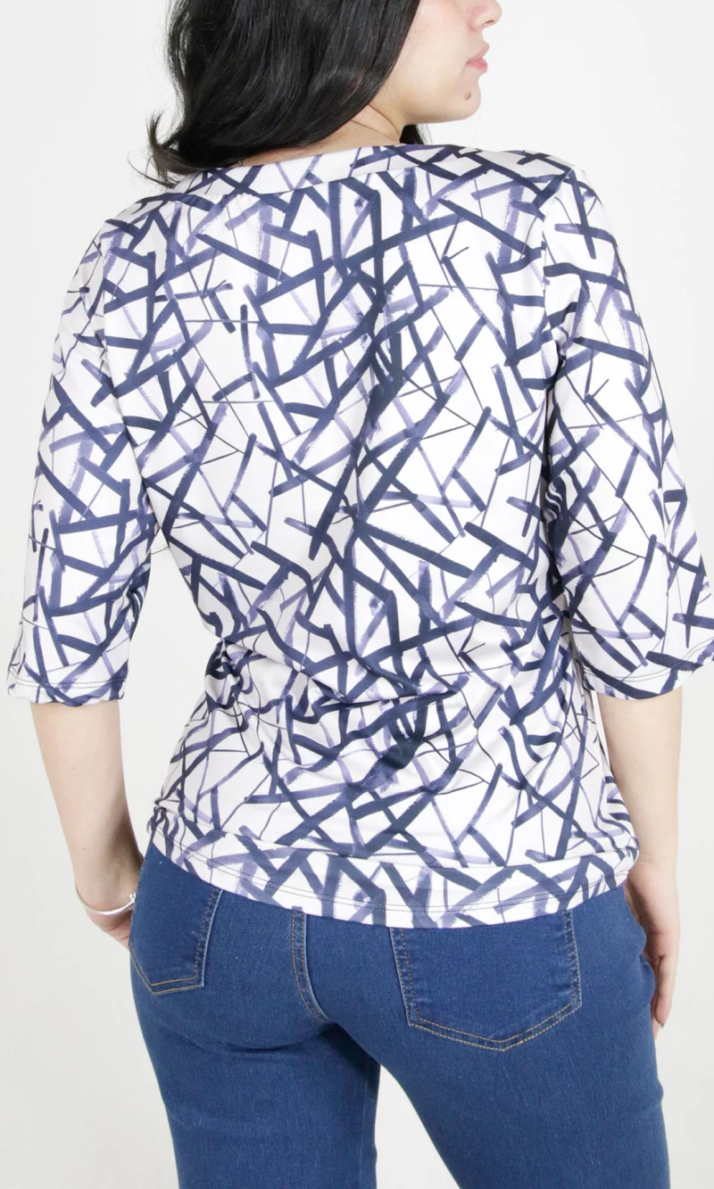 Camiseta mujer manga 3/4 estampada - Imagen 4