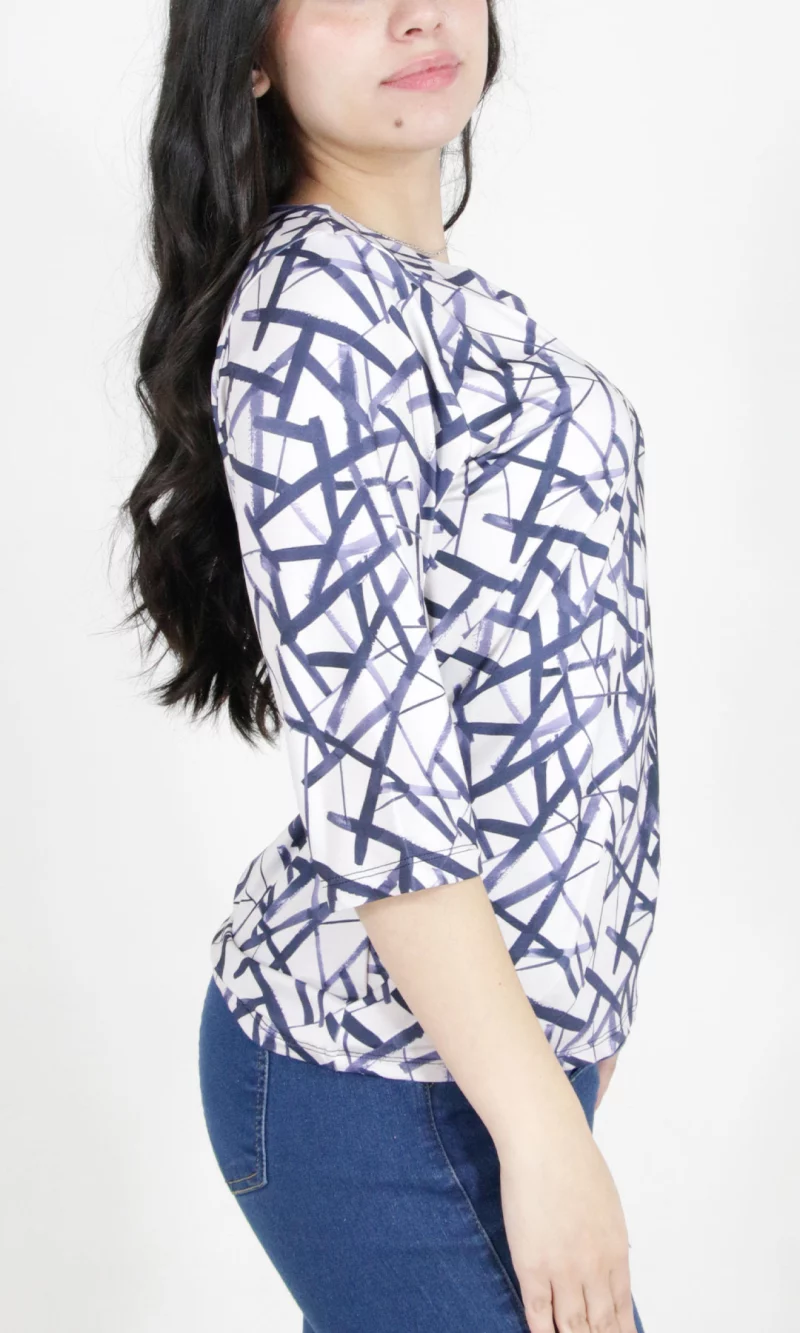 Camiseta mujer manga 3/4 estampada - Imagen 3