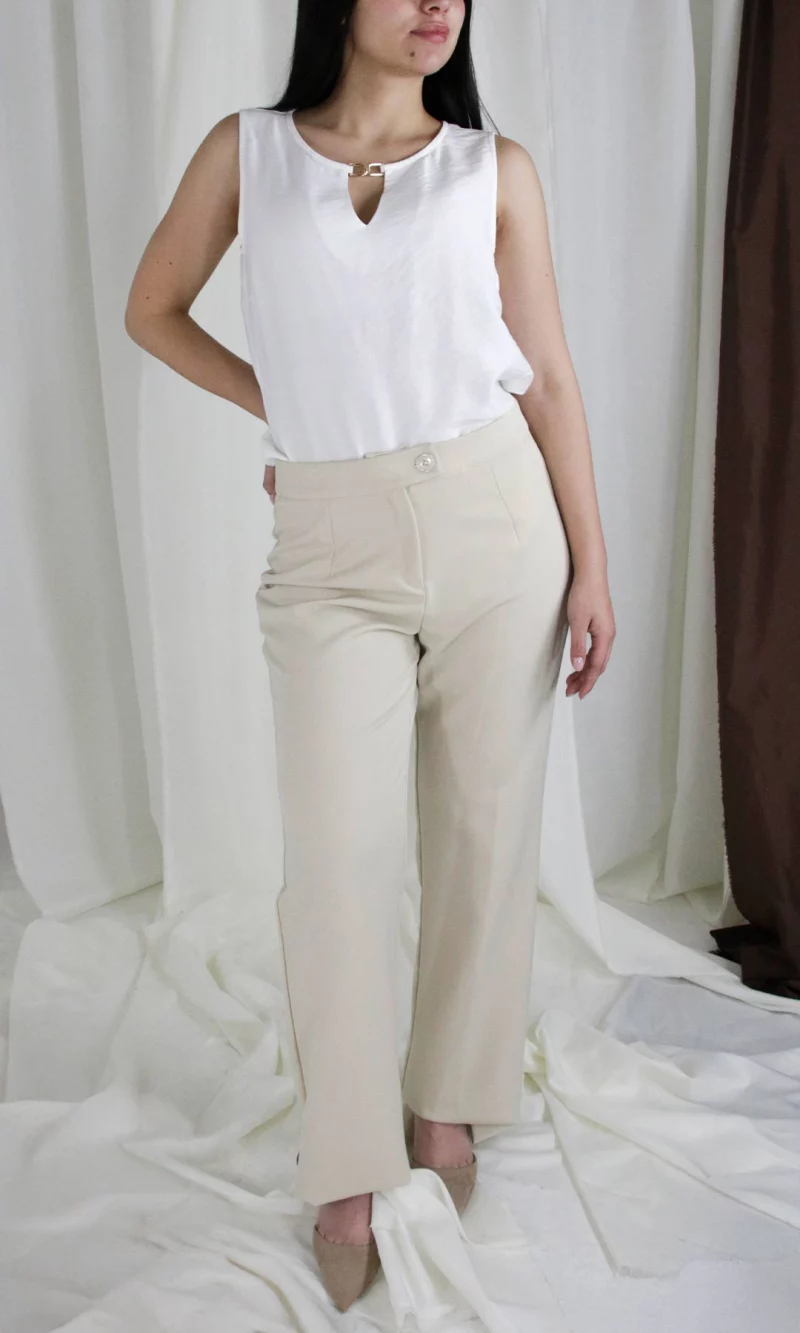 Pantalón mujer unicolor