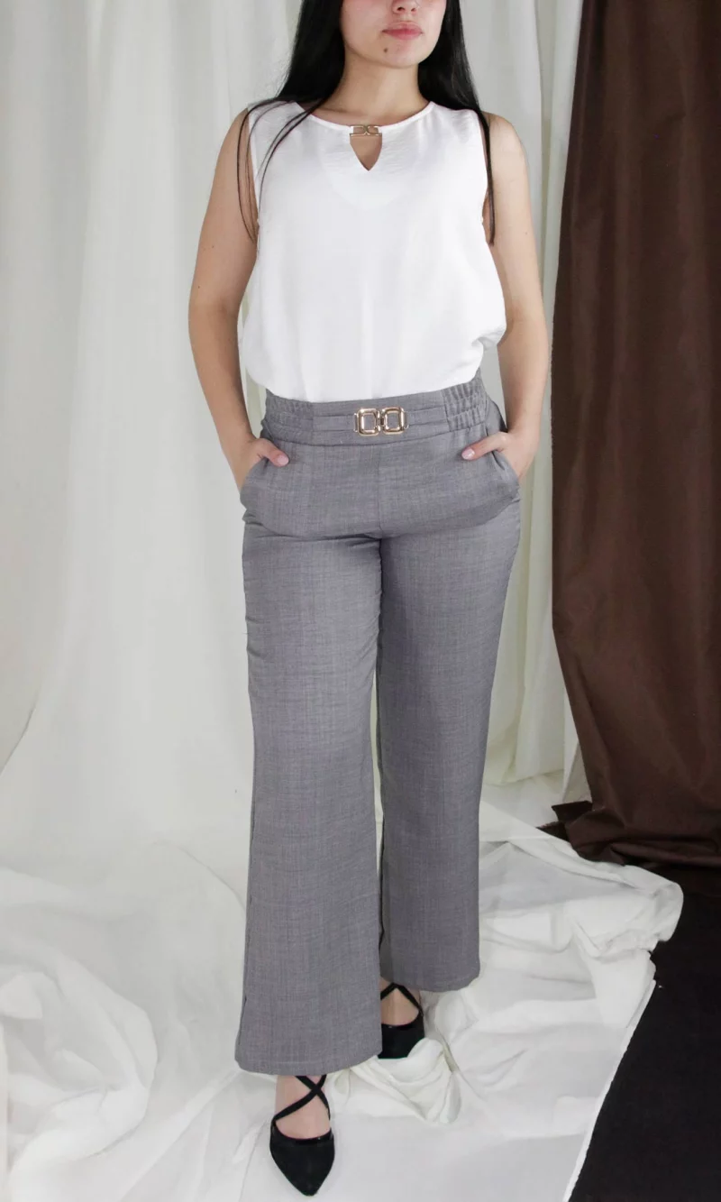 Pantalón mujer unicolor - Imagen 4