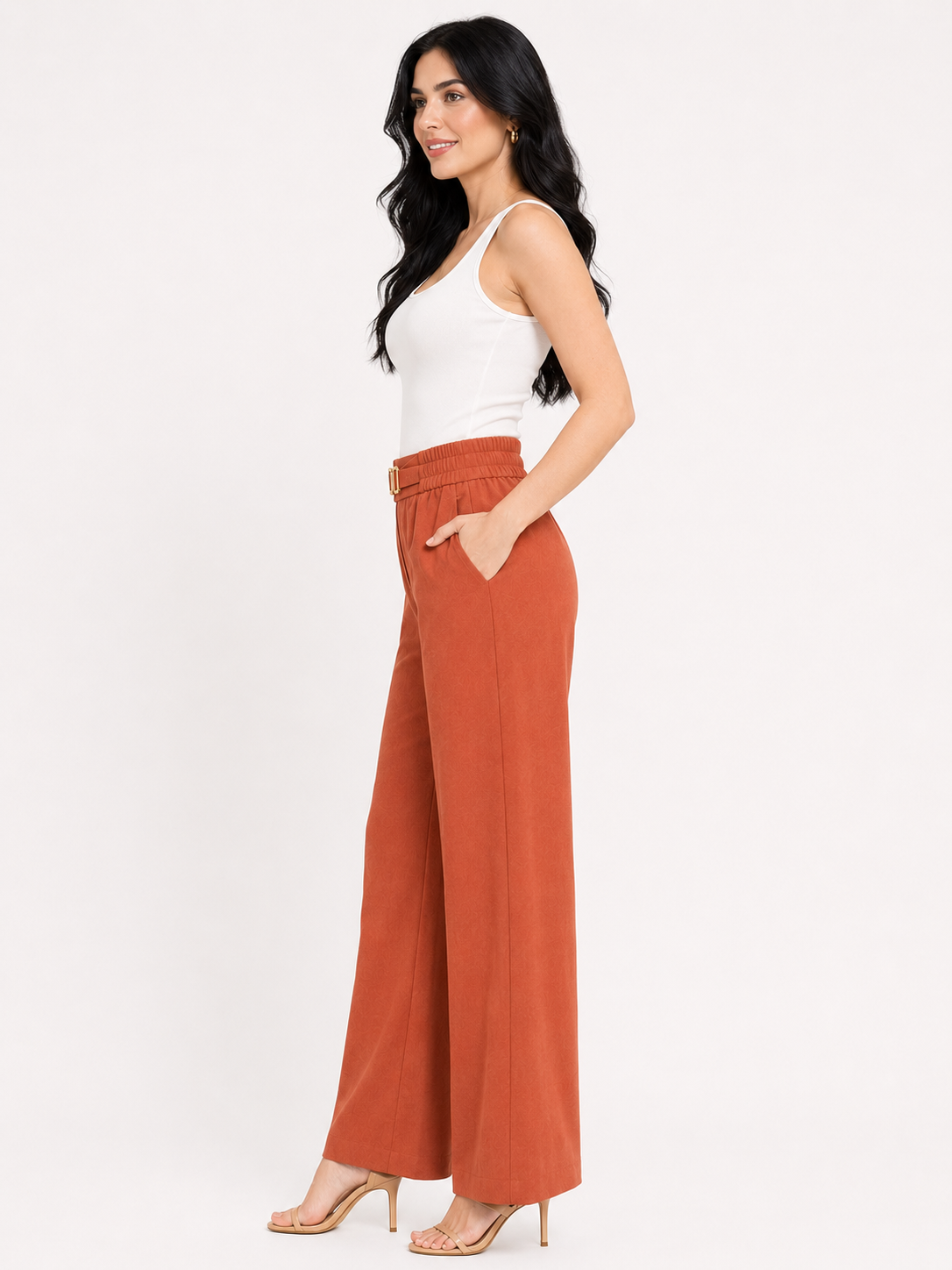 Pantalón mujer unicolor - Imagen 2