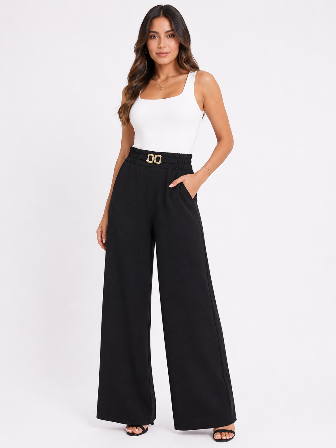 Pantalón mujer unicolor - Imagen 13