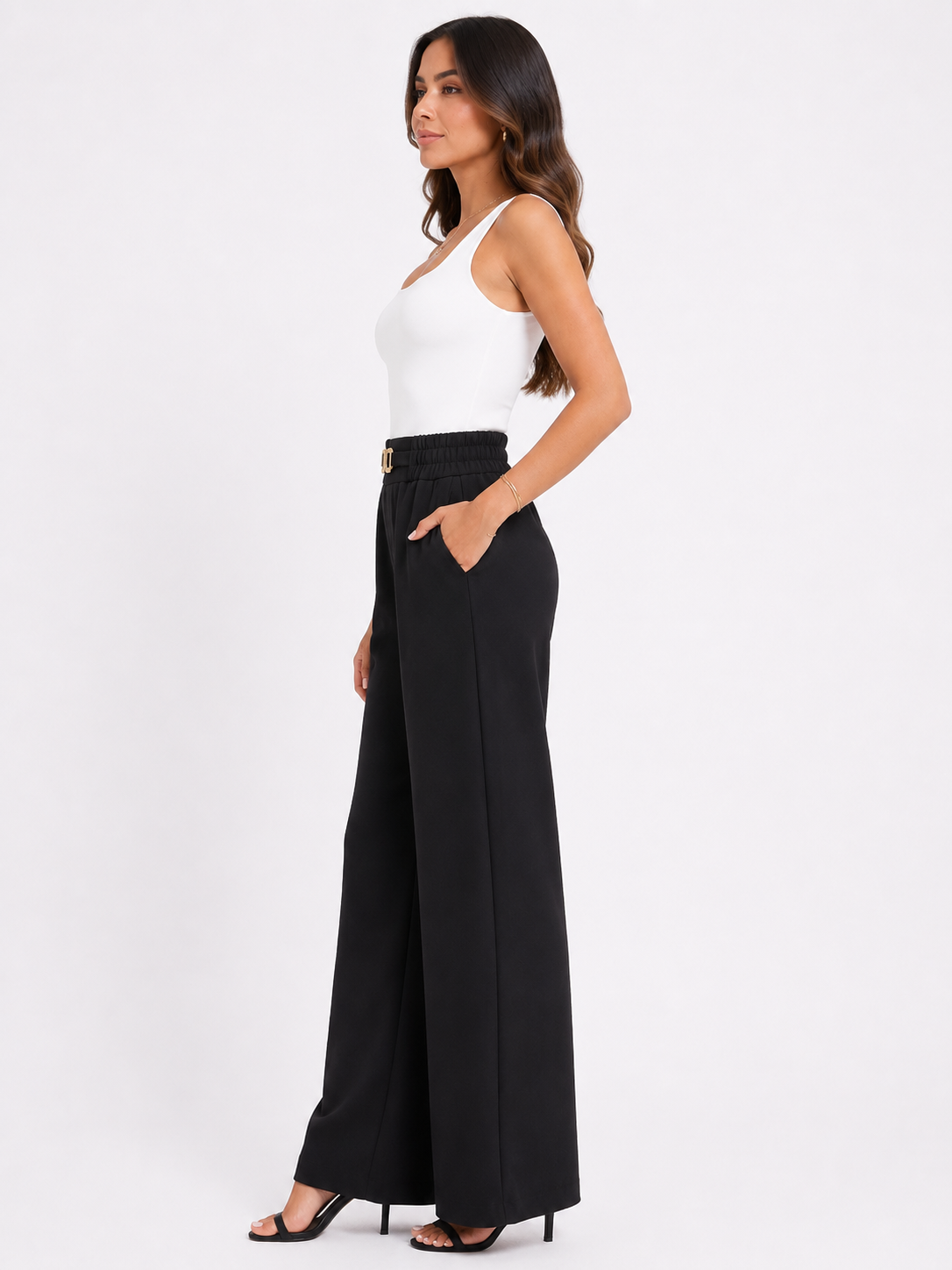 Pantalón mujer unicolor - Imagen 12