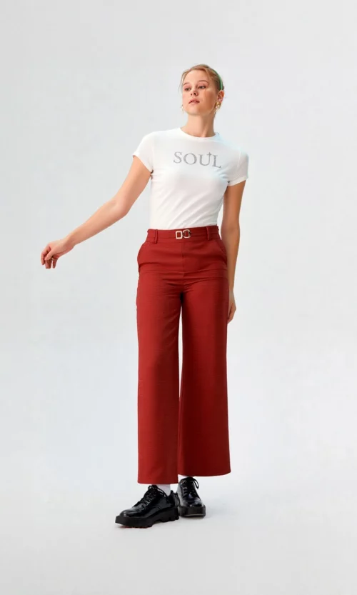 Pantalón mujer unicolor