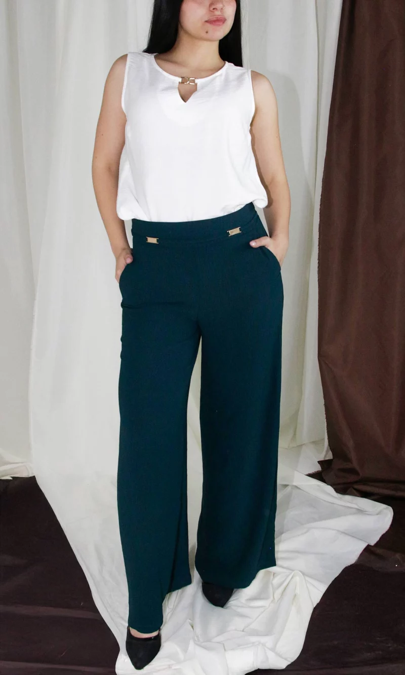 Pantalón mujer unicolor - Imagen 4