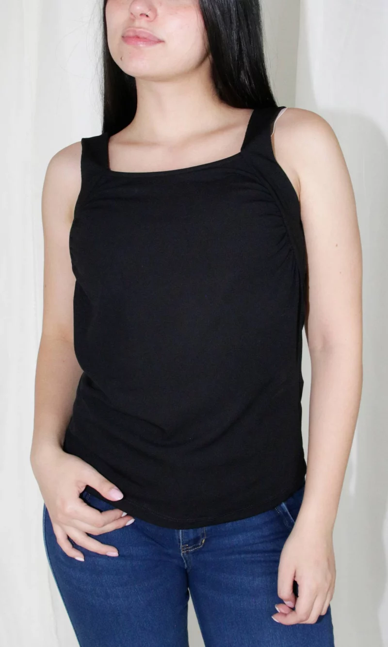 Camiseta mujer unicolor - Imagen 3