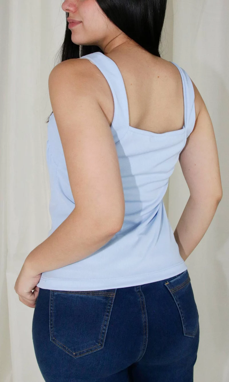 Camiseta mujer unicolor - Imagen 2