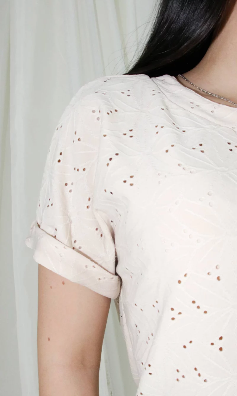 Camiseta mujer manga corta unicolor - Imagen 6