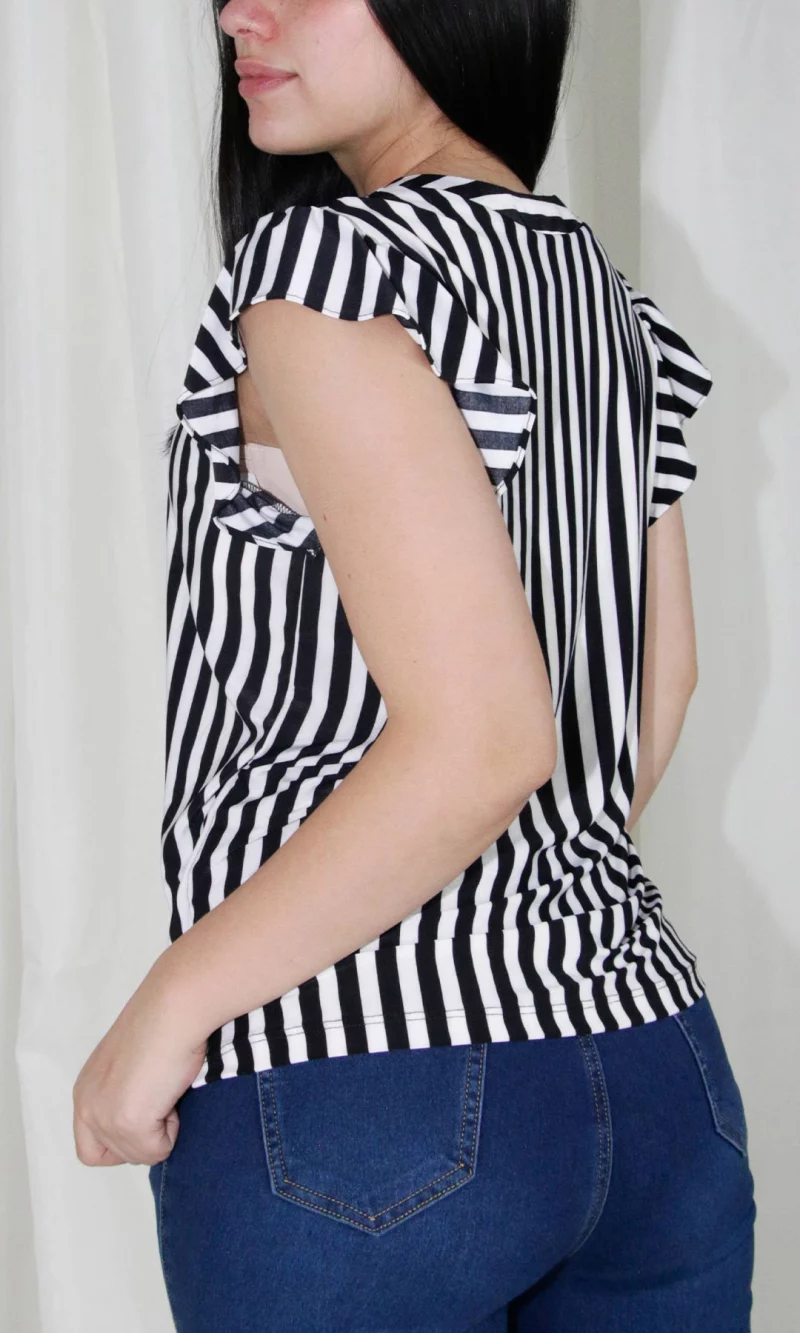 Camiseta mujer manga corta rayas - Imagen 7