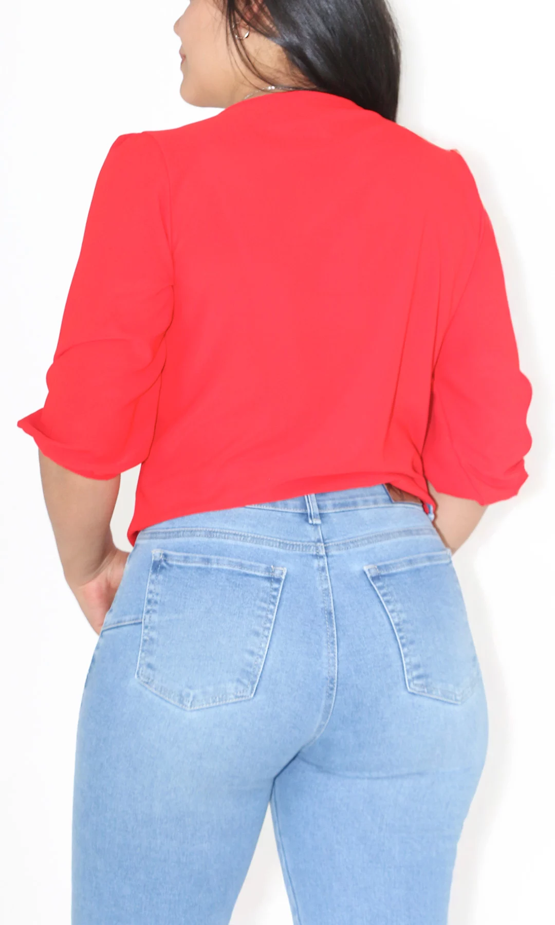 Blusa mujer manga 3/4 unicolor - Imagen 13