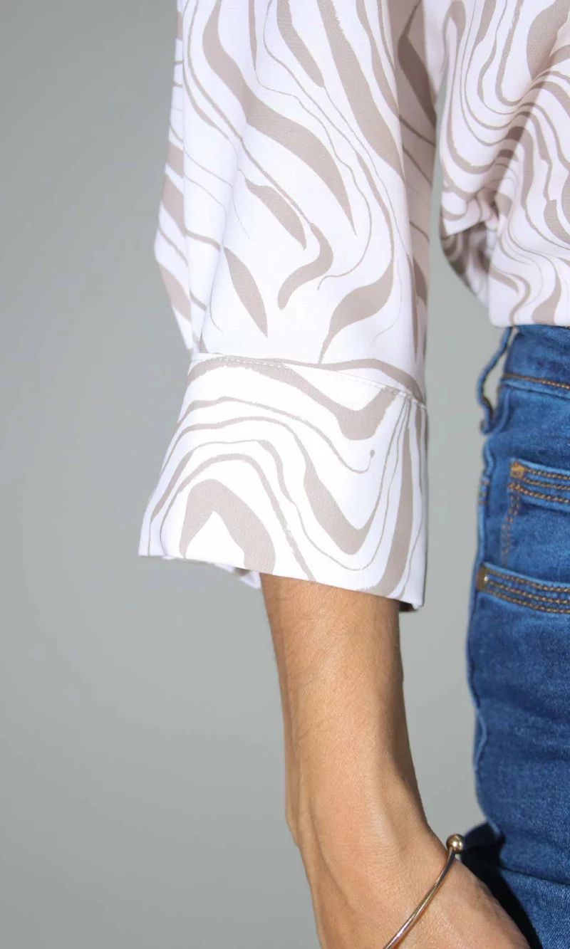 Blusa mujer manga 3/4 estampada - Imagen 7