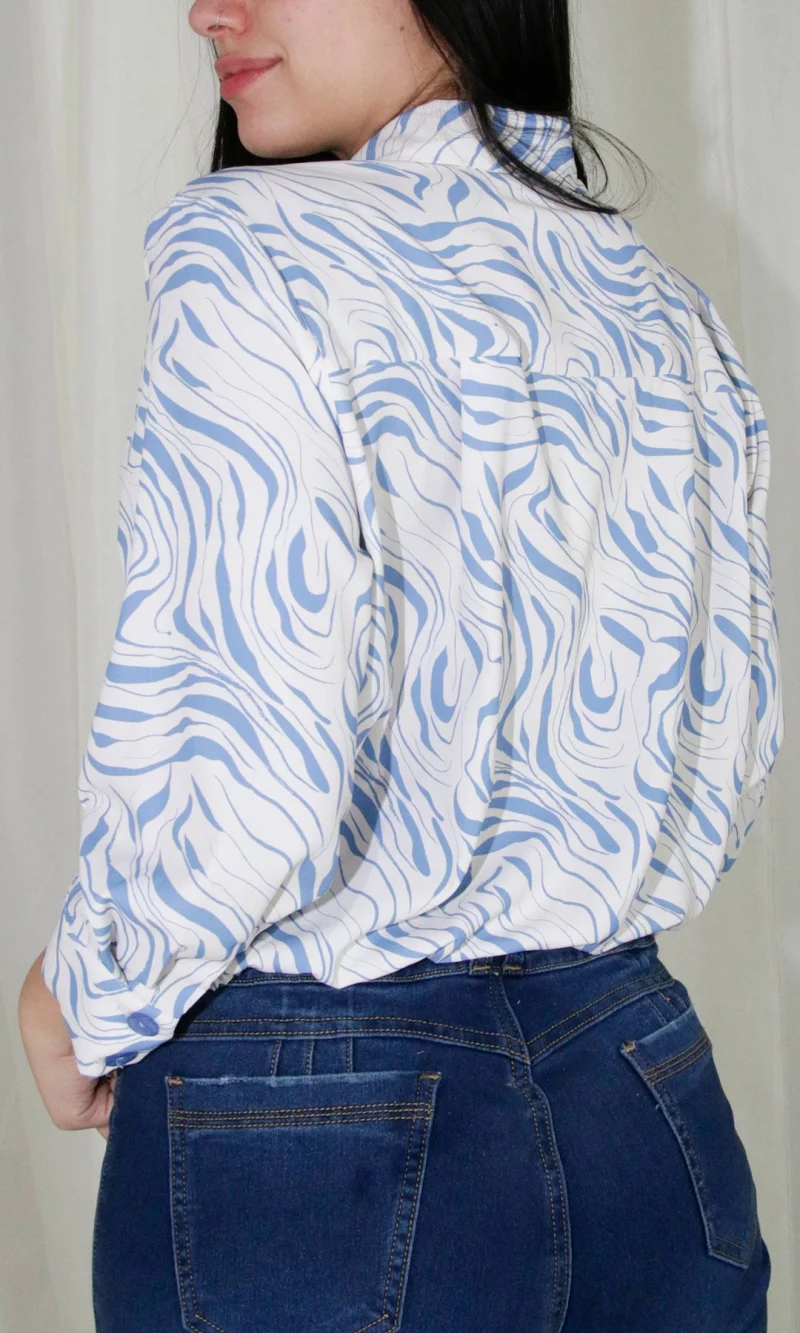 Blusa mujer manga 3/4 estampada - Imagen 3