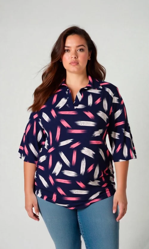 Camiseta mujer manga corta estampada
