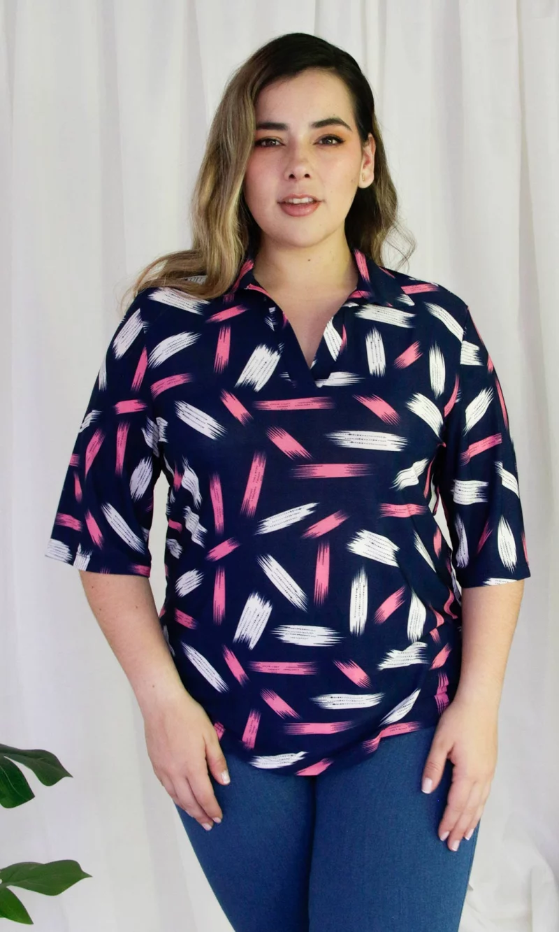 Camiseta mujer manga corta estampada