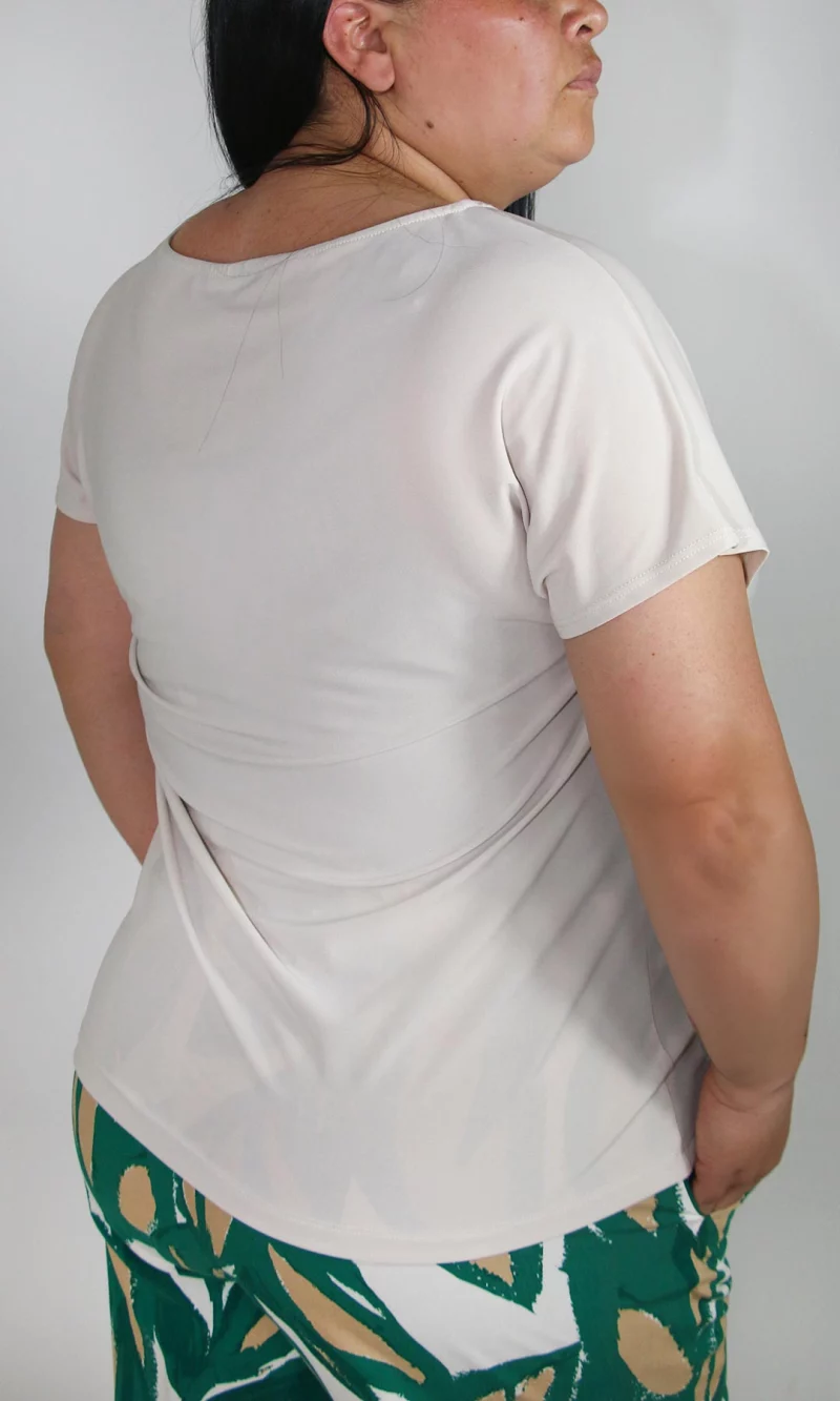 Camiseta mujer manga corta unicolor - Imagen 8