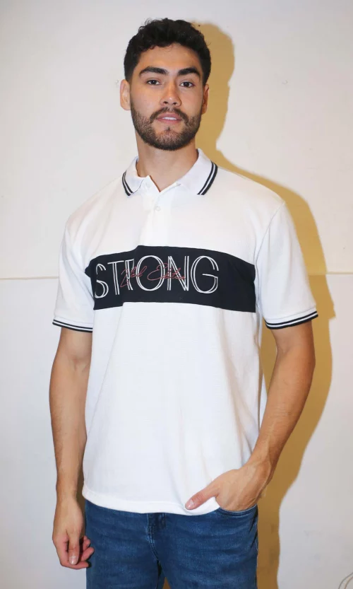 Polo hombre unicolor
