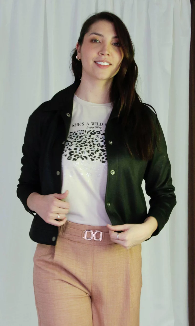 Chaqueta mujer unicolor