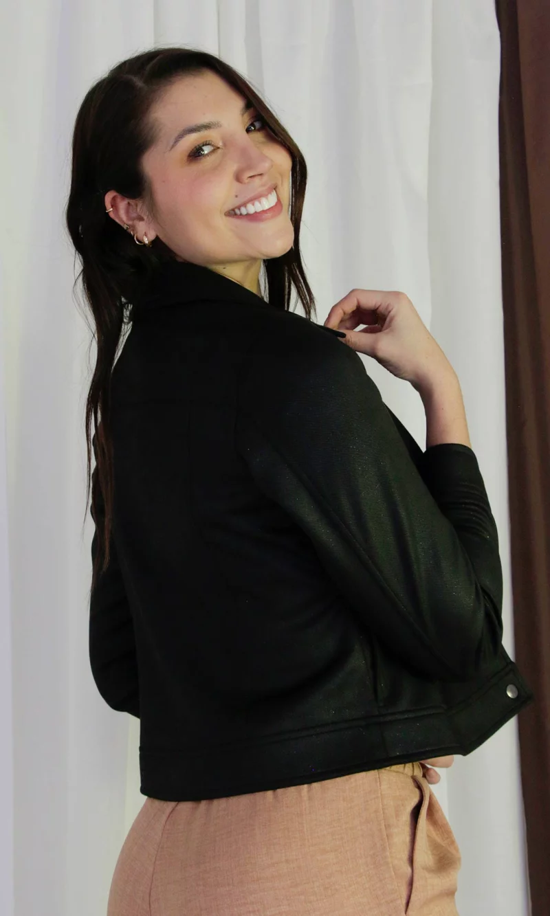 Chaqueta mujer unicolor - Imagen 2