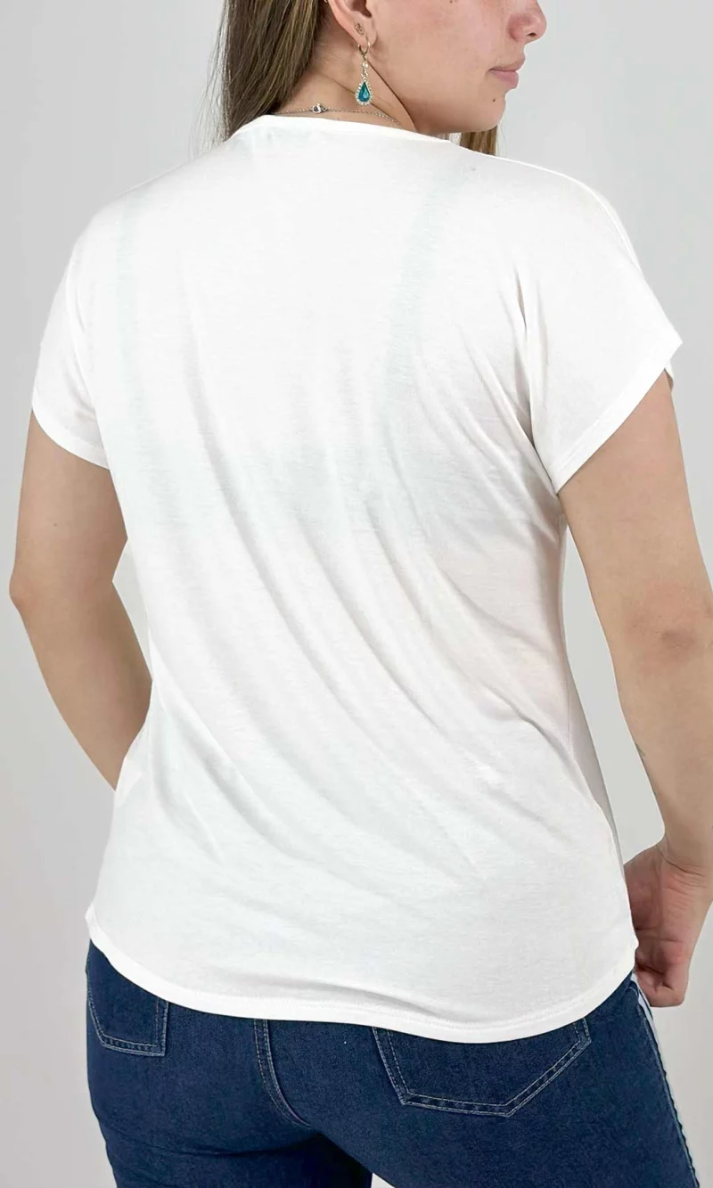 Camiseta mujer manga corta estampada - Imagen 7