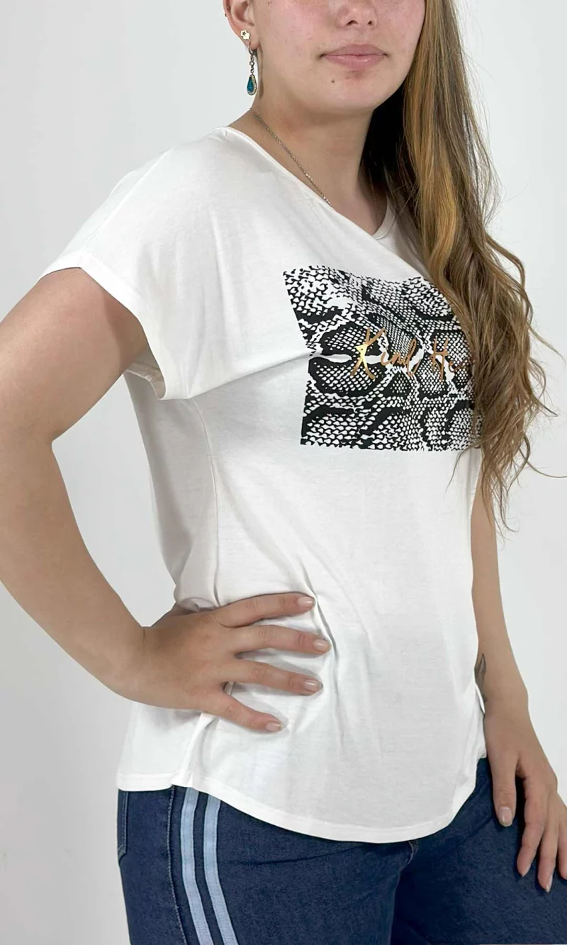 Camiseta mujer manga corta estampada - Imagen 6