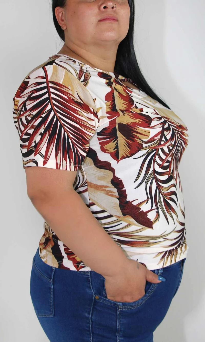 Camiseta mujer manga corta estampada - Imagen 6