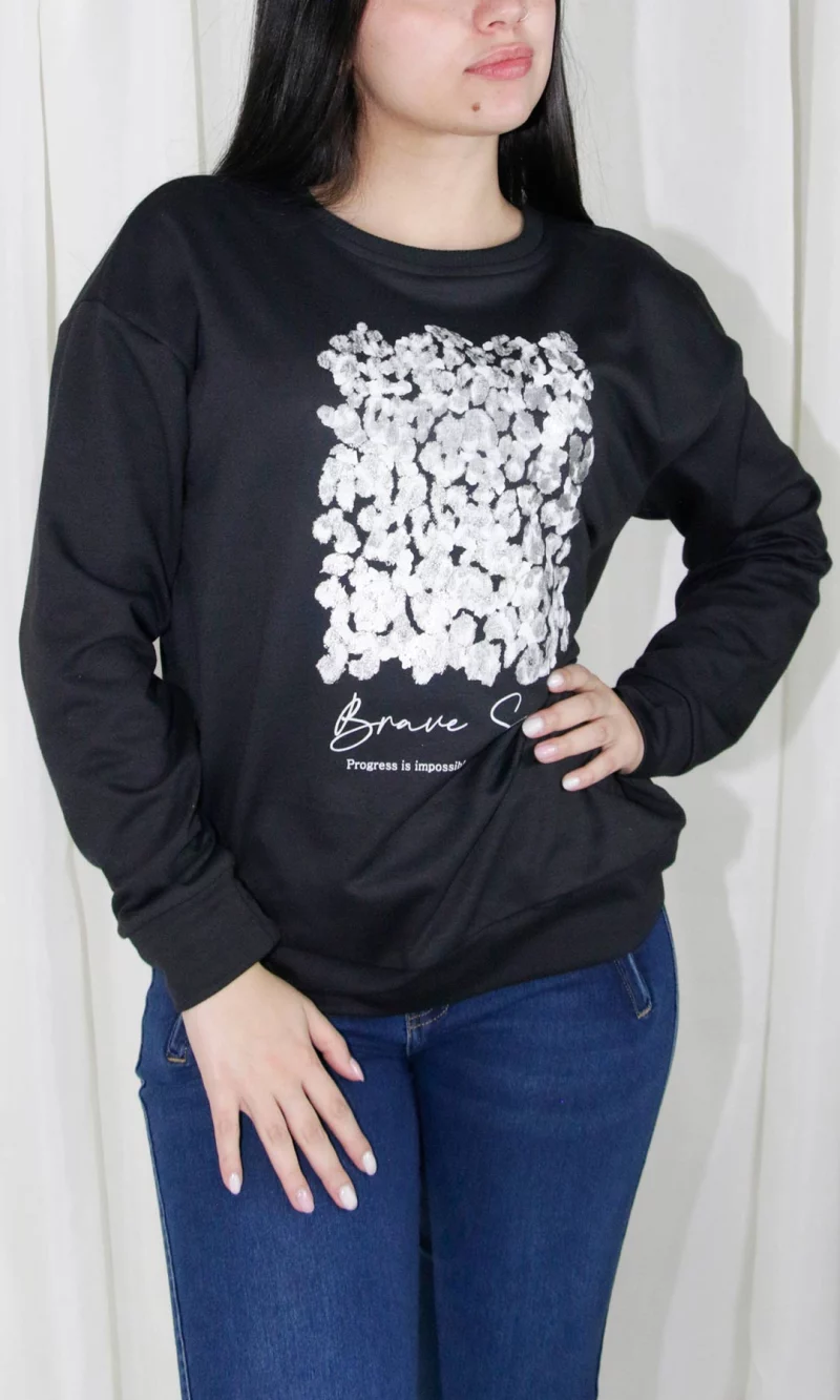 Camiseta mujer manga larga unicolor