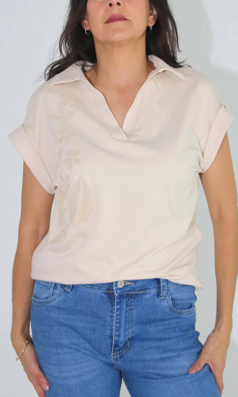 Camiseta mujer unicolor - Imagen 5