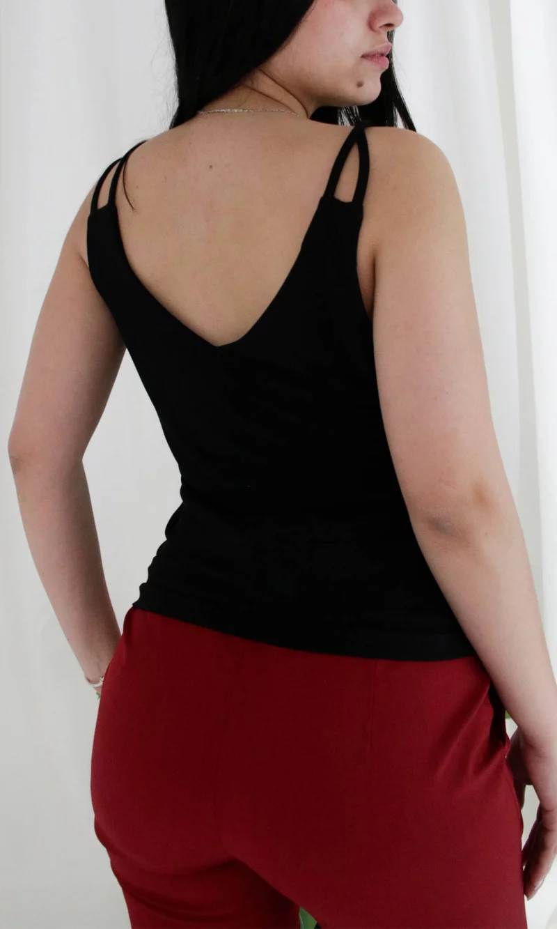 Camiseta mujer unicolor - Imagen 3