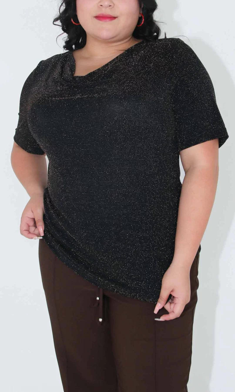 Camiseta mujer manga corta unicolor