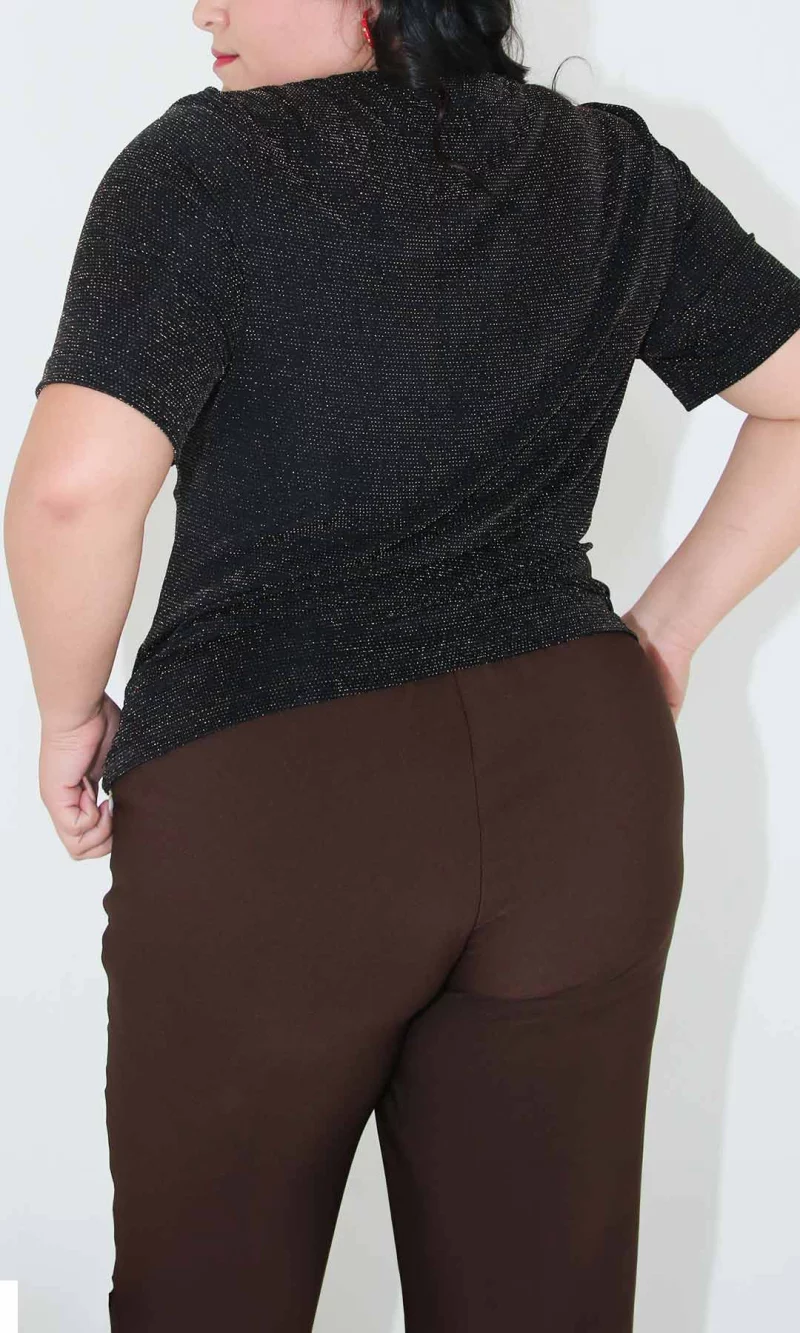 Camiseta mujer manga corta unicolor - Imagen 3