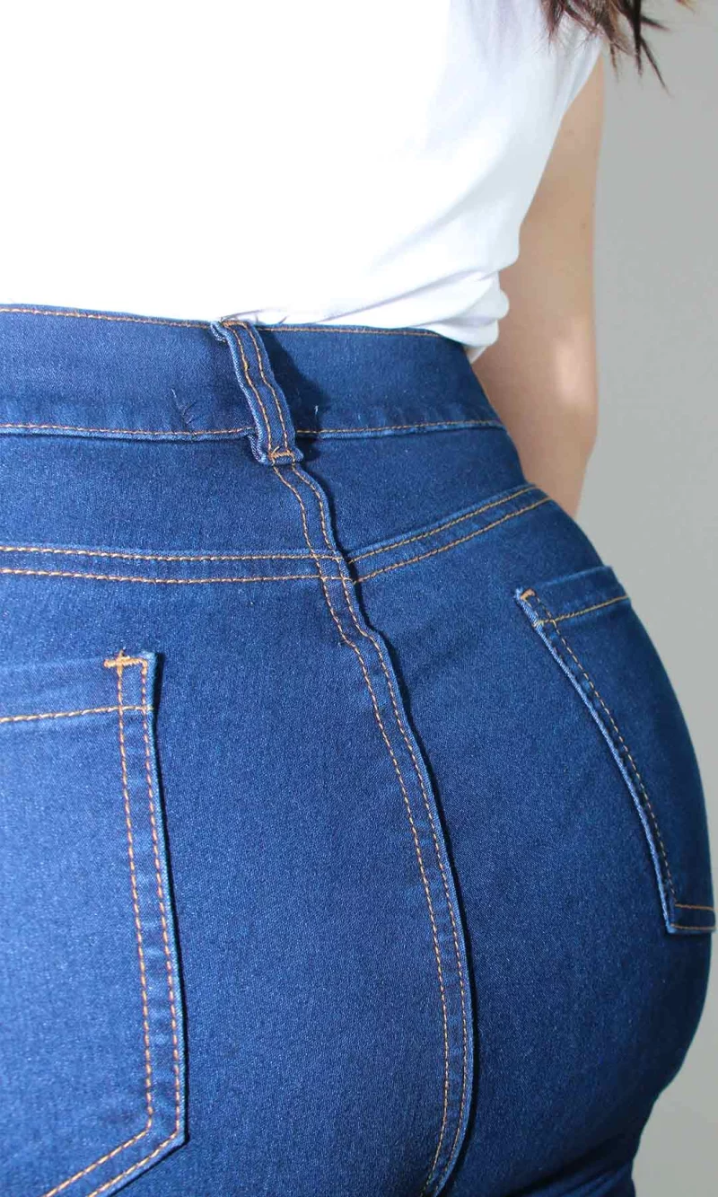 Jean mujer unicolor - Imagen 4