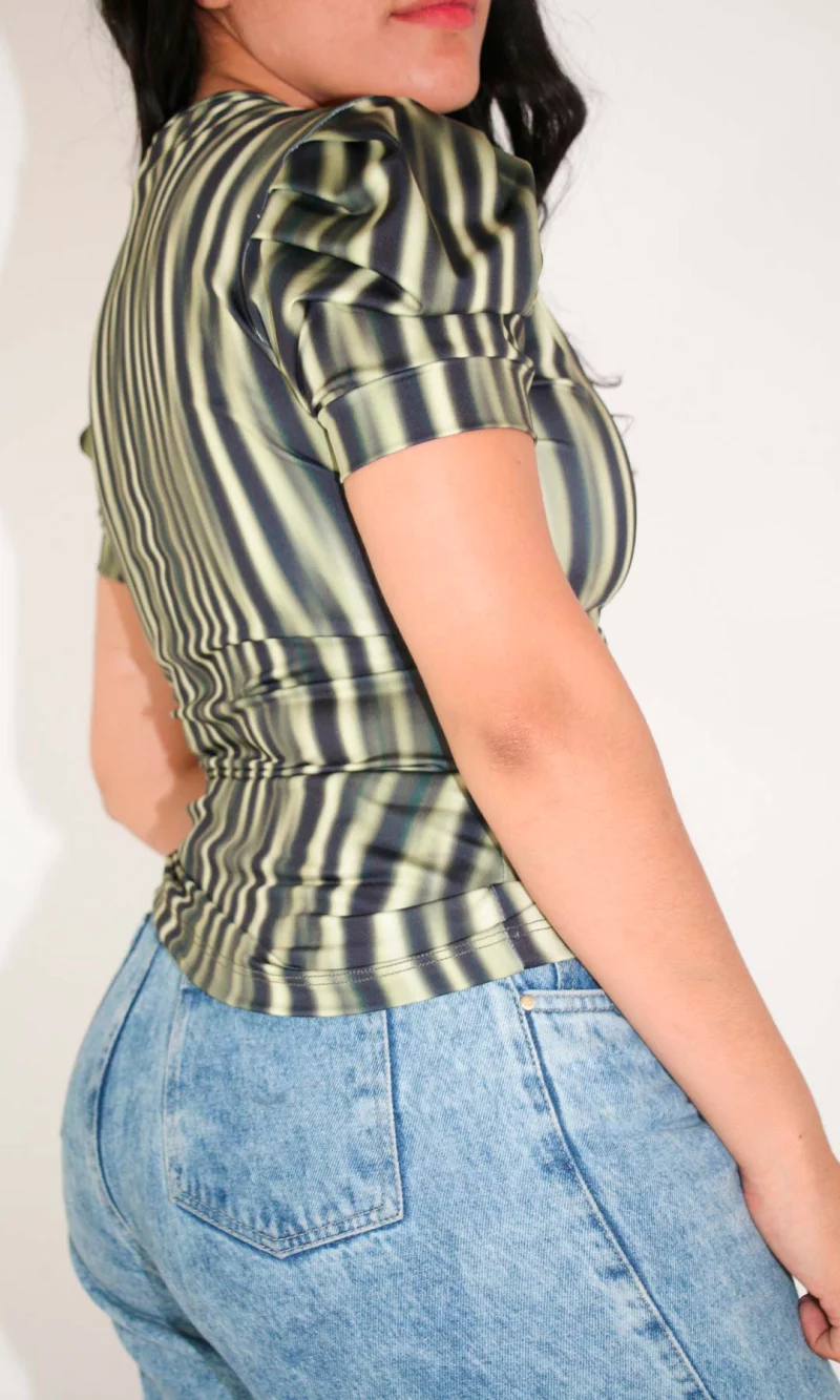 Camiseta mujer manga corta rayas - Imagen 5