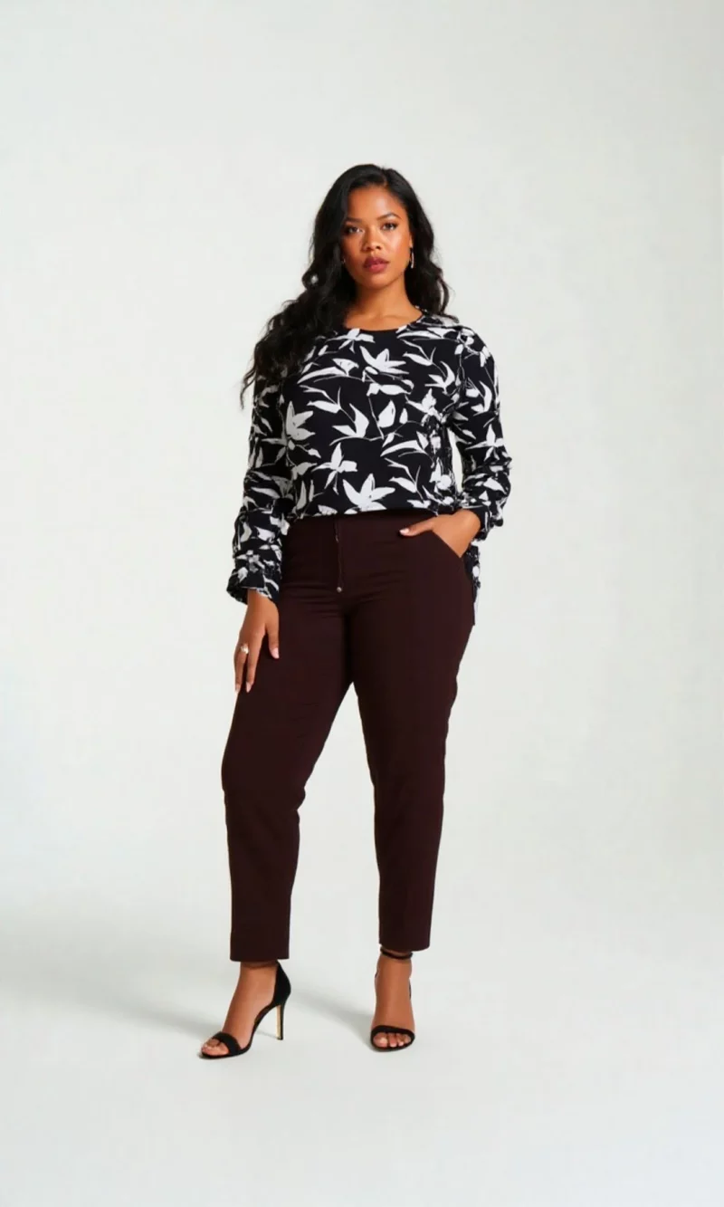 Blusa mujer manga 3/4 estampada - Imagen 9