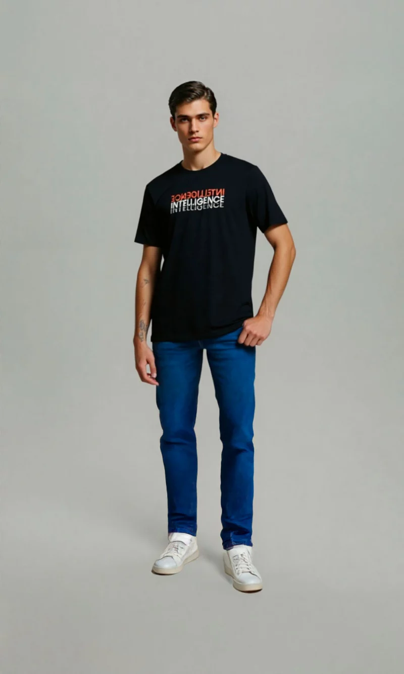 Camiseta hombre manga corta estampada - Imagen 2
