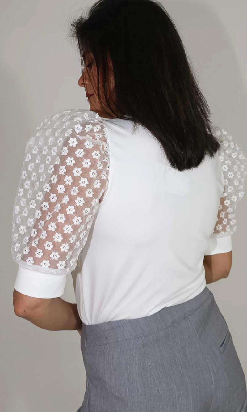 Camiseta mujer unicolor - Imagen 3