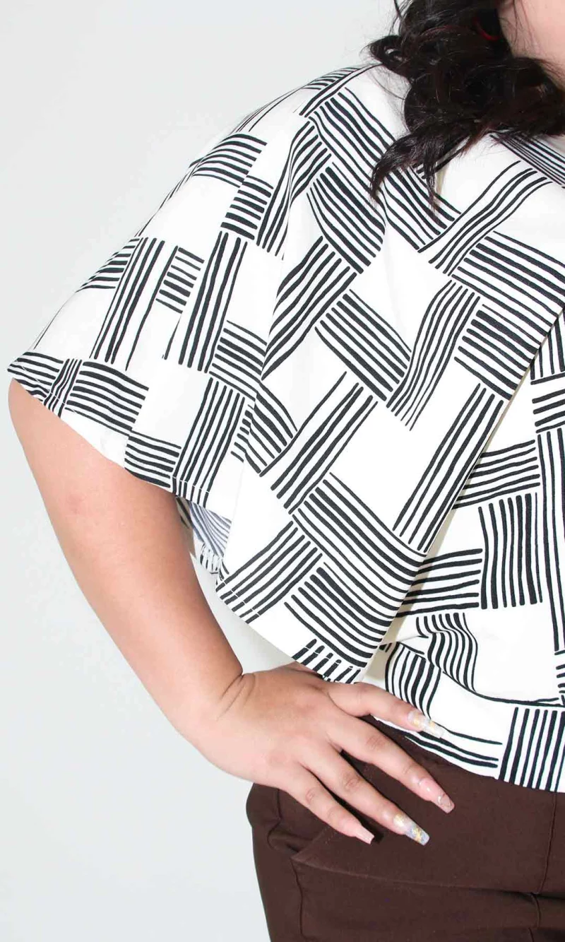 Blusa mujer manga corta estampada - Imagen 7