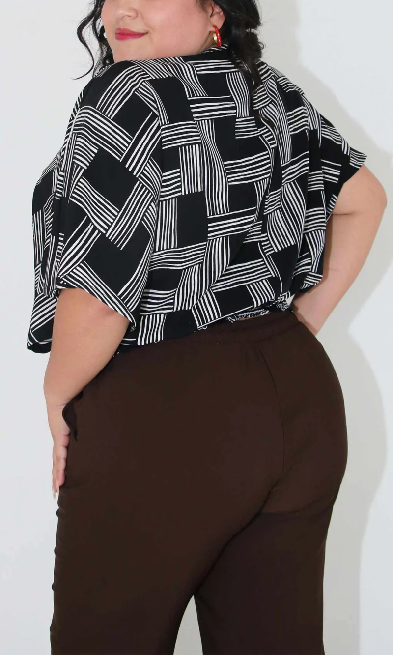 Blusa mujer manga corta estampada - Imagen 4