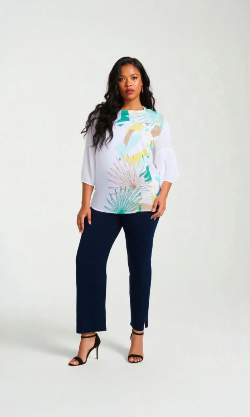 Blusa mujer manga 3/4 estampada - Imagen 8