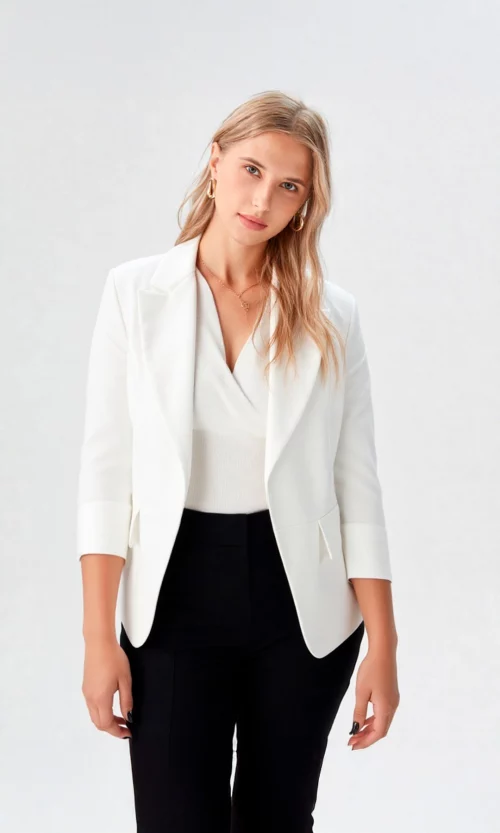 Chaqueta mujer unicolor
