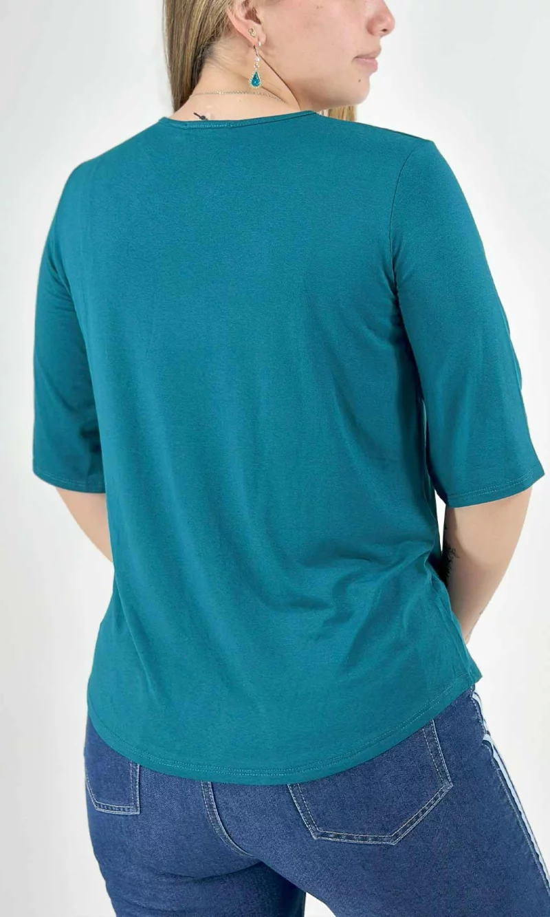 Camiseta mujer manga 3/4 estampada - Imagen 6