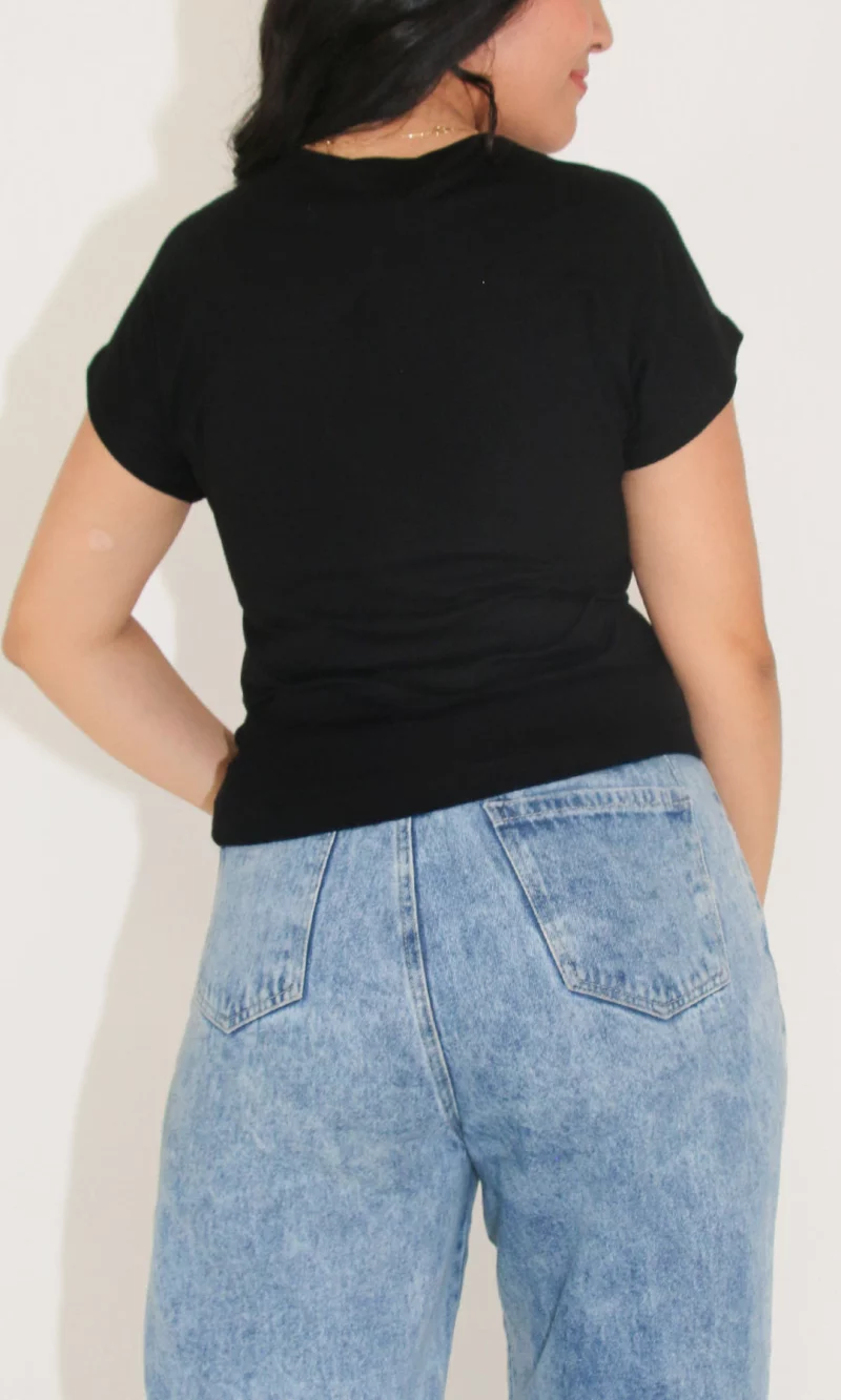 Camiseta mujer manga corta estampada - Imagen 3